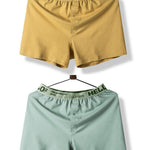 2 Pack Men’s Woven Cotton Boxer Shorts With Button Fly