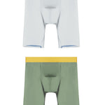 2 Pack Men's Active Flyless Boxer Briefs