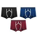 3 Pack Men's U Pouch Contour Patchline Trunks