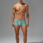 2 Pack Men's Cotton Plaid Boxers with 3D U-Pouch and Button Fly