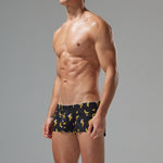 2 Pack Men's Low-Rise Cotton Boxer Shorts with Playful Print