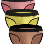 3 Pack Low Rise Soft Briefs With Support Pouch