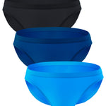 3 Pack Translucent U Convex Pouch Bikini For Men