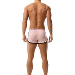 2 Pack Men's Ice Silk Loose-Fit Home Sleep Mesh Breathable Boxer Shorts