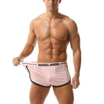 2 Pack Men's Ice Silk Loose-Fit Home Sleep Mesh Breathable Boxer Shorts