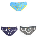 Zipper Belt Printed Cotton Pouch Briefs