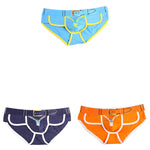 Zipper Belt Printed Cotton Pouch Briefs