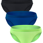 3 Pack Translucent U Convex Pouch Bikini For Men