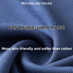 Modal Summer Short Sleeve T-Shirt Men Crew Neck Solid Color Casual Underwear Mens Clothing