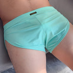 2 Pack Men's Sport with Detachable Pouch Quick-Dry Mesh Side Vent Boxers Briefs