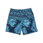 Men’s Striped Print Drawstring Board Shorts