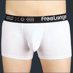 FreeLonger Men’s Soft Cotton Support Pouch Trunks