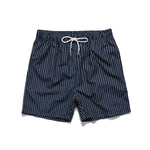 Men’s Striped Print Drawstring Board Shorts