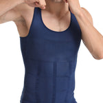 Mens Waist Body Shaper Vest T-Shirt Tank Tops