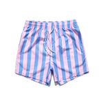 Men’s Striped Print Drawstring Board Shorts