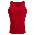 Mens Waist Body Shaper Vest T-Shirt Tank Tops