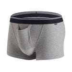 Solid Color Divided Pocket Trunks for Men
