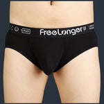 FreeLonger Men’s Soft Cotton Support Pouch Trunks