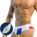 Sporty Contrast Padded Swim Briefs
