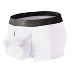 Men’s Dual Ball Pouch Trunks With Fly Front