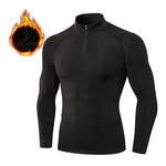 High Stretch Tight Sports Collar Long Sleeves for Men