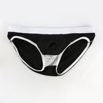 Men's Breathable Cotton Pouch Briefs with Fly
