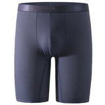 Men's Quick Dry Mesh Long Leg Boxer Briefs