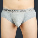 FreeLonger Men’s Soft Cotton Support Pouch Trunks