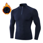 High Stretch Tight Sports Collar Long Sleeves for Men