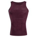 Mens Waist Body Shaper Vest T-Shirt Tank Tops