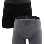 Men's Sport Anti-Chafing Cotton Boxer Briefs