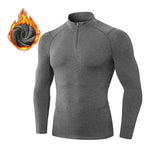 High Stretch Tight Sports Collar Long Sleeves for Men