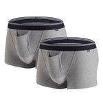 Solid Color Divided Pocket Trunks for Men