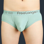 FreeLonger Men’s Soft Cotton Support Pouch Trunks