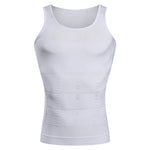 Mens Waist Body Shaper Vest T-Shirt Tank Tops