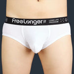 FreeLonger Men’s Soft Cotton Support Pouch Trunks