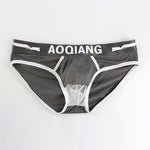 Men's Breathable Cotton Pouch Briefs with Fly