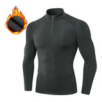 High Stretch Tight Sports Collar Long Sleeves for Men