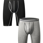 Men’s Soft Cotton Boxer Briefs With Open Fly
