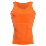 Mens Waist Body Shaper Vest T-Shirt Tank Tops