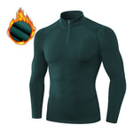 High Stretch Tight Sports Collar Long Sleeves for Men