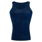Mens Waist Body Shaper Vest T-Shirt Tank Tops