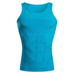 Mens Waist Body Shaper Vest T-Shirt Tank Tops