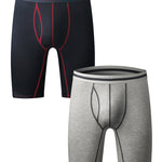 Men’s Soft Cotton Boxer Briefs With Open Fly