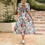 Alexandria | V-Neck Midi Dress