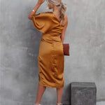 Ally | Elegant Silk Party Dress