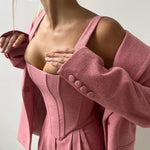 Pilar | Three-Piece Set with Double-Breasted Blazer