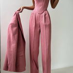 Pilar | Three-Piece Set with Double-Breasted Blazer