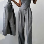 Pilar | Three-Piece Set with Double-Breasted Blazer