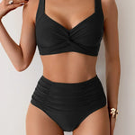 Sydney | Bandeau Bikini with Gathered Fabric